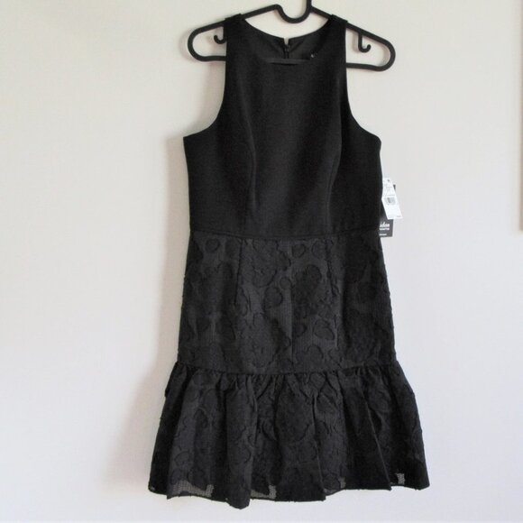 Aidan MATTOX jacquard cocktail dress lace 4 nwt party - Picture 2 of 13